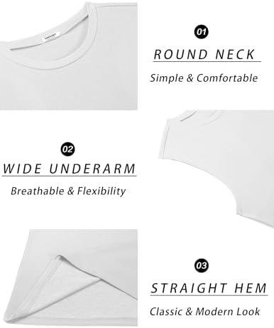         COOFANDY Mens Workout Tank Tops Cotton 3 Pack Soft Gym Muscle Shirt Sleeveless Classic T Shirts       