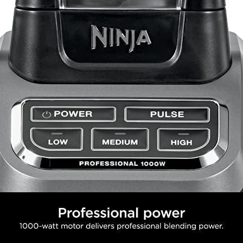 Ninja Professional Blender 1000W, Total Crushing Technology- Smoothies, Ice Crushing & Frozen Fruit, Full-Size Countertop Blender, 72-oz. Pitcher, Black & Grey, BL610 Ninja Professional Blender 1000W, Total Crushing Technology- Smoothies, Ice Crushing & Frozen Fruit, Full-Size Countertop Blender, 72-oz. Pitcher, Black & Grey, BL610