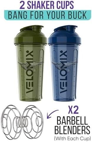 -2 Pack- 28 oz Protein Shaker Bottles for Protein Mixes - 2x Wire Whisk | Leak Proof Shaker Cups for Protein Shakes | Pre Workout Shaker Bottle | Shakers for Protein Shakes-Green&Blue -2 Pack- 28 oz Protein Shaker Bottles for Protein Mixes - 2x Wire Whisk | Leak Proof Shaker Cups for Protein Shakes | Pre Workout Shaker Bottle | Shakers for Protein Shakes-Green&Blue