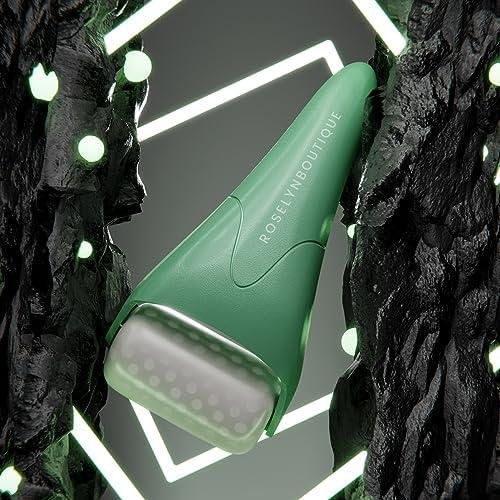         ROSELYNBOUTIQUE Ice Roller for Face Wrinkles Fine Lines Puffiness Stick Massager Facial Skin Care Tools Self Care Gifts for Men Women (Green)       