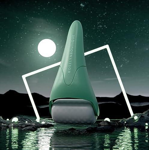         ROSELYNBOUTIQUE Ice Roller for Face Wrinkles Fine Lines Puffiness Stick Massager Facial Skin Care Tools Self Care Gifts for Men Women (Green)       