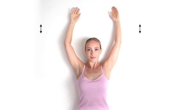 wall exercises - wall angels