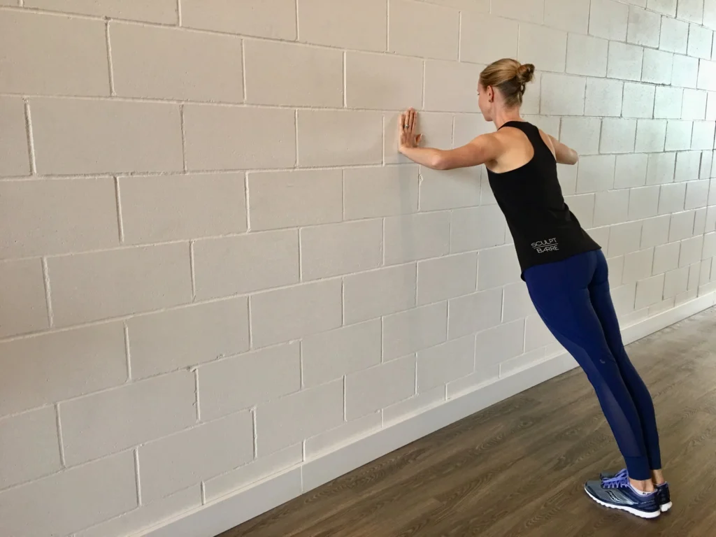 wall exercises - wall push-ups