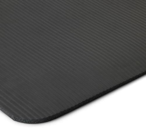         Amazon Basics 1/2 Inch Extra Thick Exercise Yoga Mat with Carrying Strap, Cushioned Support, for Fitness and Gym Workouts       