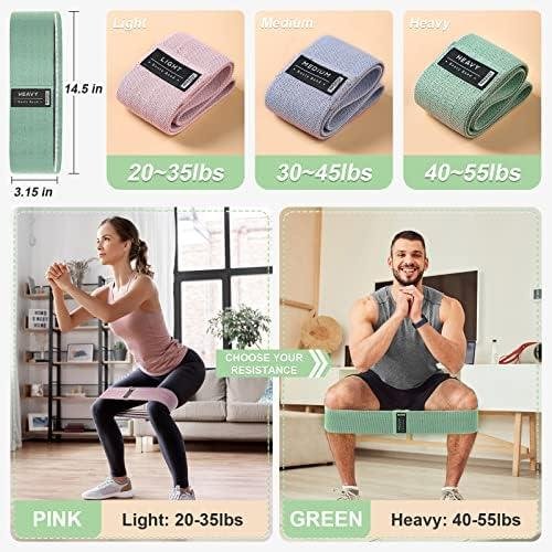 Booty Bands Set, Resistance Bands for Working Out, Exercise Bands for Women and Men Legs and Butt, Stretch Bands for Pilates, Yoga Starter Set Booty Bands Set, Resistance Bands for Working Out, Exercise Bands for Women and Men Legs and Butt, Stretch Bands for Pilates, Yoga Starter Set