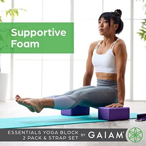 Gaiam Yoga Block - Supportive Latex-Free Eva Foam - Soft Non-Slip Surface with Beveled Edges for Yoga, Pilates, Meditation - Yoga Accessories for Stability, Balance, Deepen Stretches Gaiam Yoga Block - Supportive Latex-Free Eva Foam - Soft Non-Slip Surface with Beveled Edges for Yoga, Pilates, Meditation - Yoga Accessories for Stability, Balance, Deepen Stretches