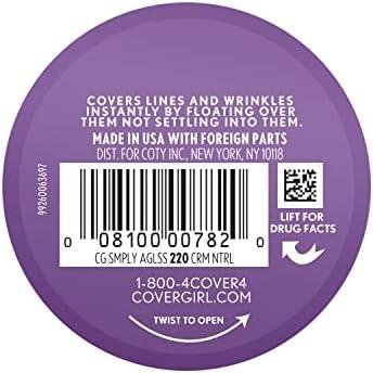         COVERGIRL & Olay Simply Ageless Instant Wrinkle-Defying Foundation, Creamy Natural 0.44 Fl Oz (Pack of 1)       