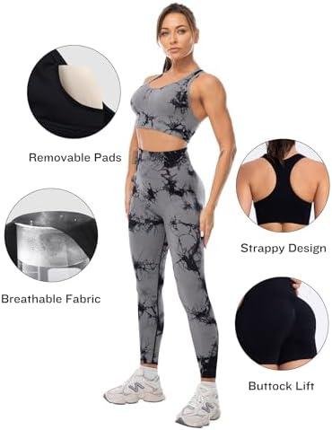 3 Piece Workout Sets for Women Butt Lifting Leggings with High Impact Sports Bra Gym Shorts 3 Piece Workout Sets for Women Butt Lifting Leggings with High Impact Sports Bra Gym Shorts