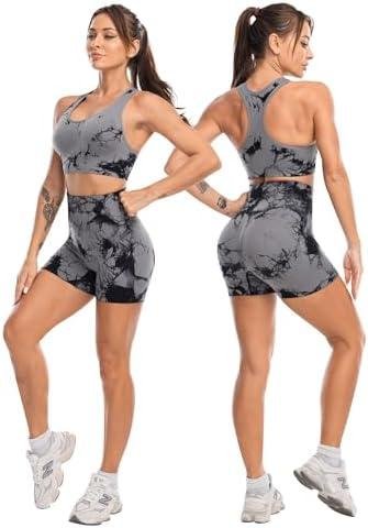 3 Piece Workout Sets for Women Butt Lifting Leggings with High Impact Sports Bra Gym Shorts 3 Piece Workout Sets for Women Butt Lifting Leggings with High Impact Sports Bra Gym Shorts