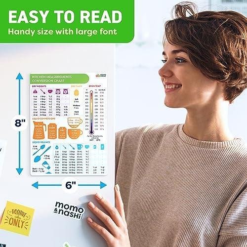         Kitchen Conversion Chart Magnet - Measurements Conversion Chart - Baking Supplies Baking Accessories Cooking Gadgets - Baking Kitchen Cooking Gifts for Women - Kitchen Gadgets       