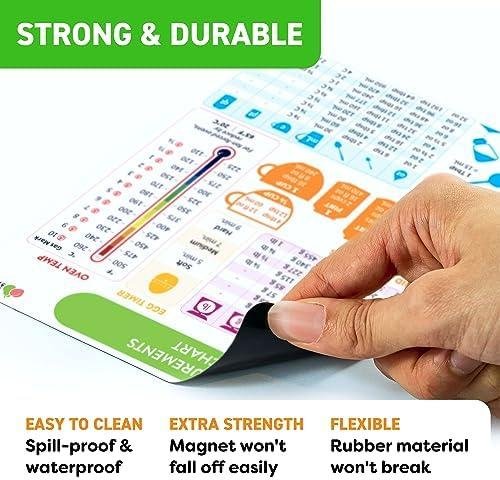         Kitchen Conversion Chart Magnet - Measurements Conversion Chart - Baking Supplies Baking Accessories Cooking Gadgets - Baking Kitchen Cooking Gifts for Women - Kitchen Gadgets       