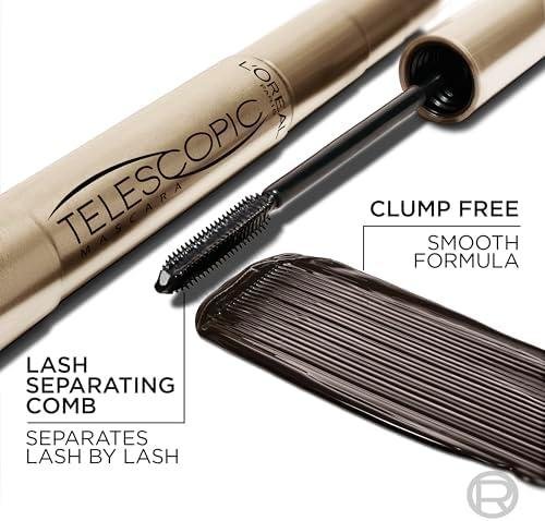 L'Oreal Paris Makeup Original Telescopic Lengthening Mascara, Waterproof Black L'Oreal Paris Makeup Original Telescopic Lengthening Mascara, Waterproof Black