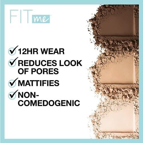         Maybelline Fit Me Matte  Poreless Pressed Face Powder Makeup & Setting Powder, Translucent, 1 Count       