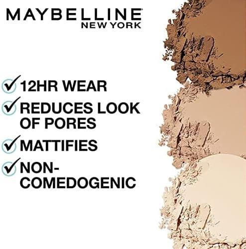 Maybelline Fit Me Matte Poreless Pressed Face Powder Makeup & Setting Powder, Porcelain, 1 Count Maybelline Fit Me Matte Poreless Pressed Face Powder Makeup & Setting Powder, Porcelain, 1 Count