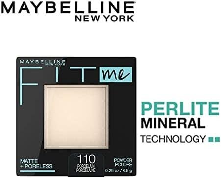 Maybelline Fit Me Matte Poreless Pressed Face Powder Makeup & Setting Powder, Porcelain, 1 Count Maybelline Fit Me Matte Poreless Pressed Face Powder Makeup & Setting Powder, Porcelain, 1 Count
