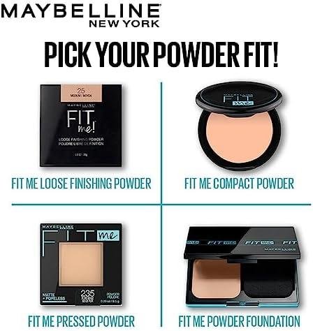 Maybelline Fit Me Matte Poreless Pressed Face Powder Makeup & Setting Powder, Porcelain, 1 Count Maybelline Fit Me Matte Poreless Pressed Face Powder Makeup & Setting Powder, Porcelain, 1 Count