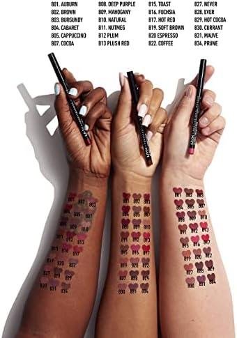         NYX PROFESSIONAL MAKEUP Slim Lip Pencil, Long-Lasting Creamy Lip Liner - Ever       