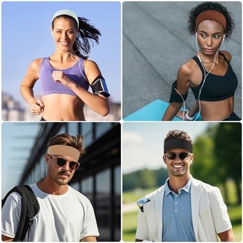 8 Pack Sport Headbands for Women, Elastic Soft Fabric Non-Slip Hair Bands Hair Warp for Daily Workout Yoga Running Sports 8 Pack Sport Headbands for Women, Elastic Soft Fabric Non-Slip Hair Bands Hair Warp for Daily Workout Yoga Running Sports