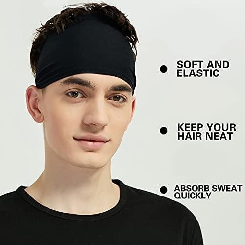 Sports Headbands for Men (5 Pack),Moisture Wicking Workout Headband, Sweatband Headbands for Running,Cycling,Football,Yoga,Hairband for Women and Men Sports Headbands for Men (5 Pack),Moisture Wicking Workout Headband, Sweatband Headbands for Running,Cycling,Football,Yoga,Hairband for Women and Men