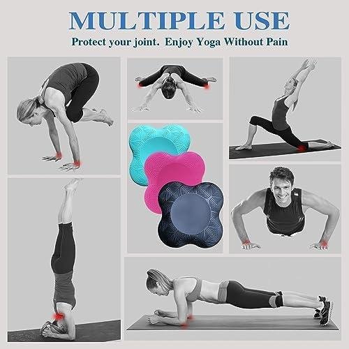 Yoga Knee Guards (Set of 2) - Male and Female Yoga Props and Accessories for Fitness, Travel, Meditation, Kneeling, Balance, Floor, Pilates Pads for Knee and Elbow Yoga Knee Guards (Set of 2) - Male and Female Yoga Props and Accessories for Fitness, Travel, Meditation, Kneeling, Balance, Floor, Pilates Pads for Knee and Elbow