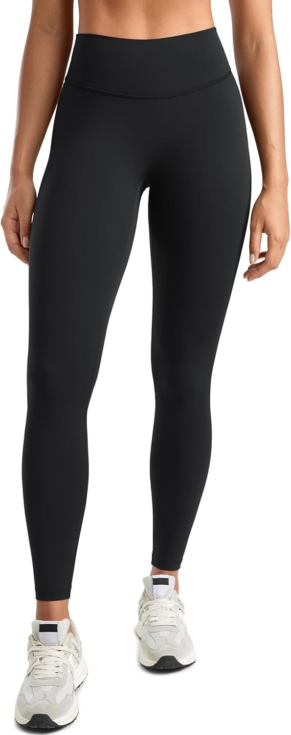 Womens High Waisted No Front Seam Lounge Yoga Legging 25