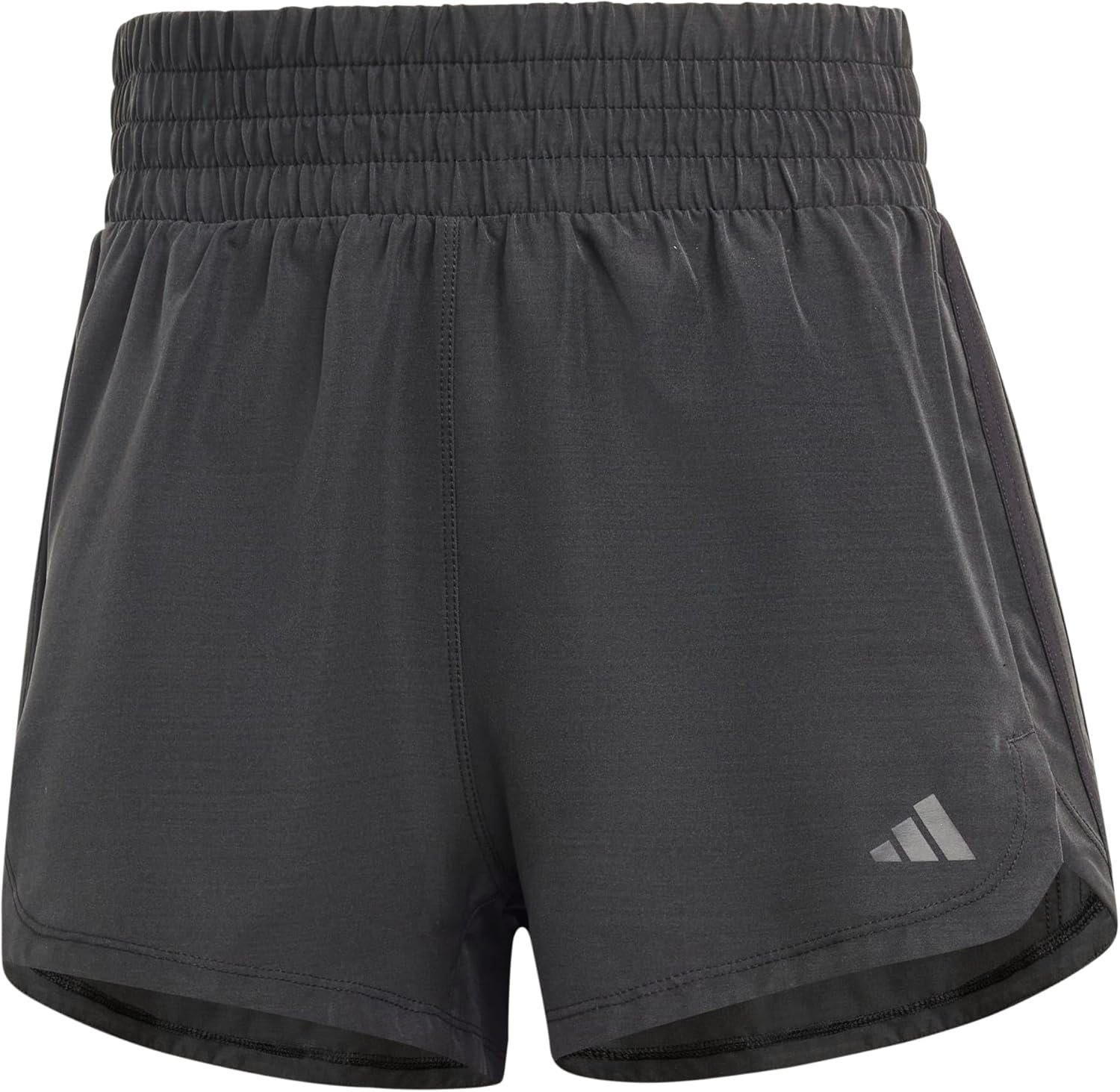 Adidas Womens Pacer Training High Waist Woven Seersucker 3-stripesShorts