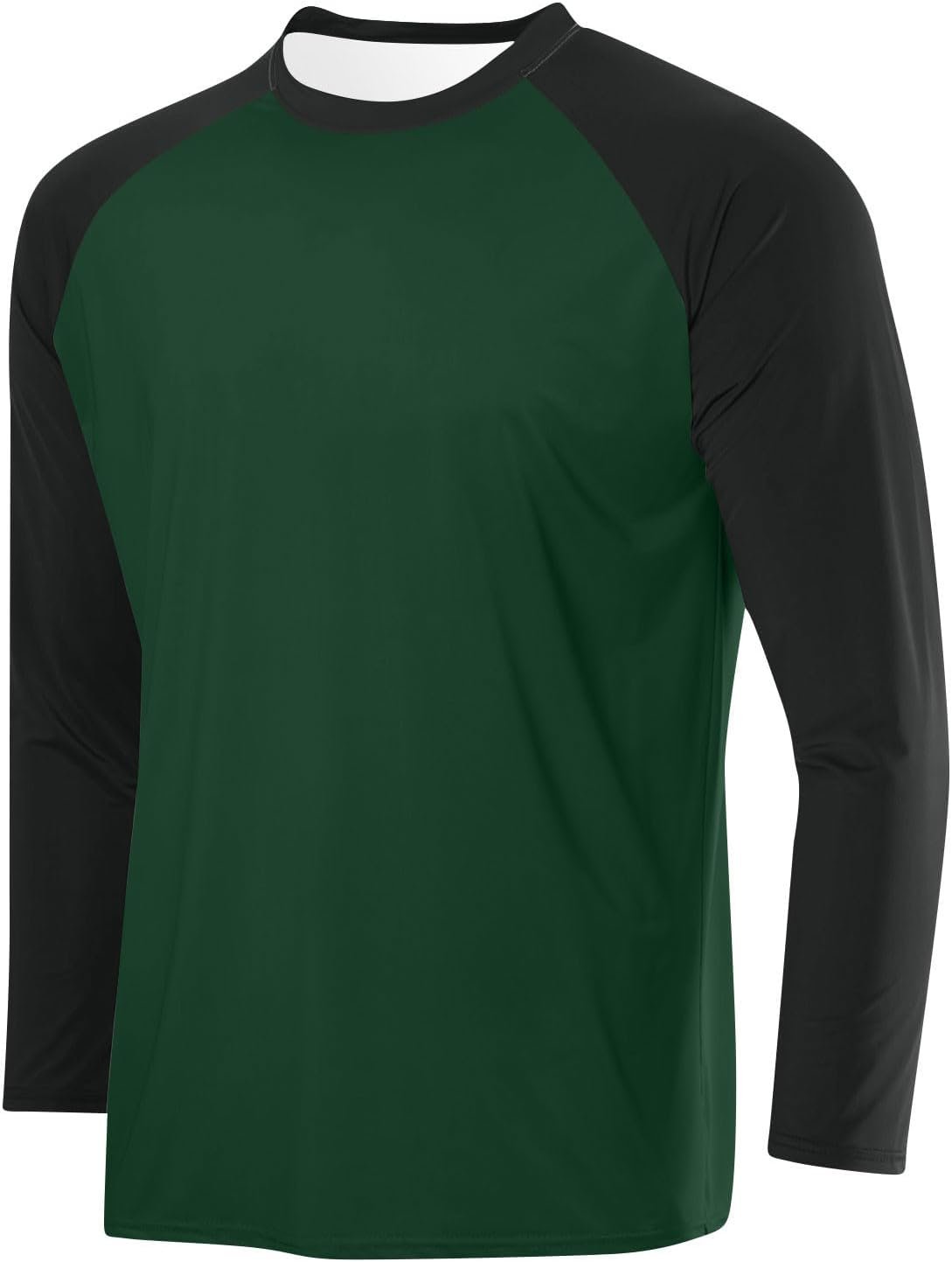Baseball Raglan Color Block T-Shirts for Men Loose Fit Long Sleeve Pullover 2026 Fashion Casual Gym Sport Athletic Top
