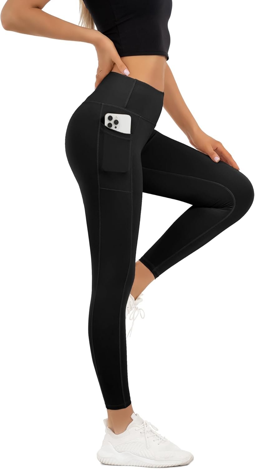 HEGALY Thick High Waisted Yoga Pants with Pockets 28