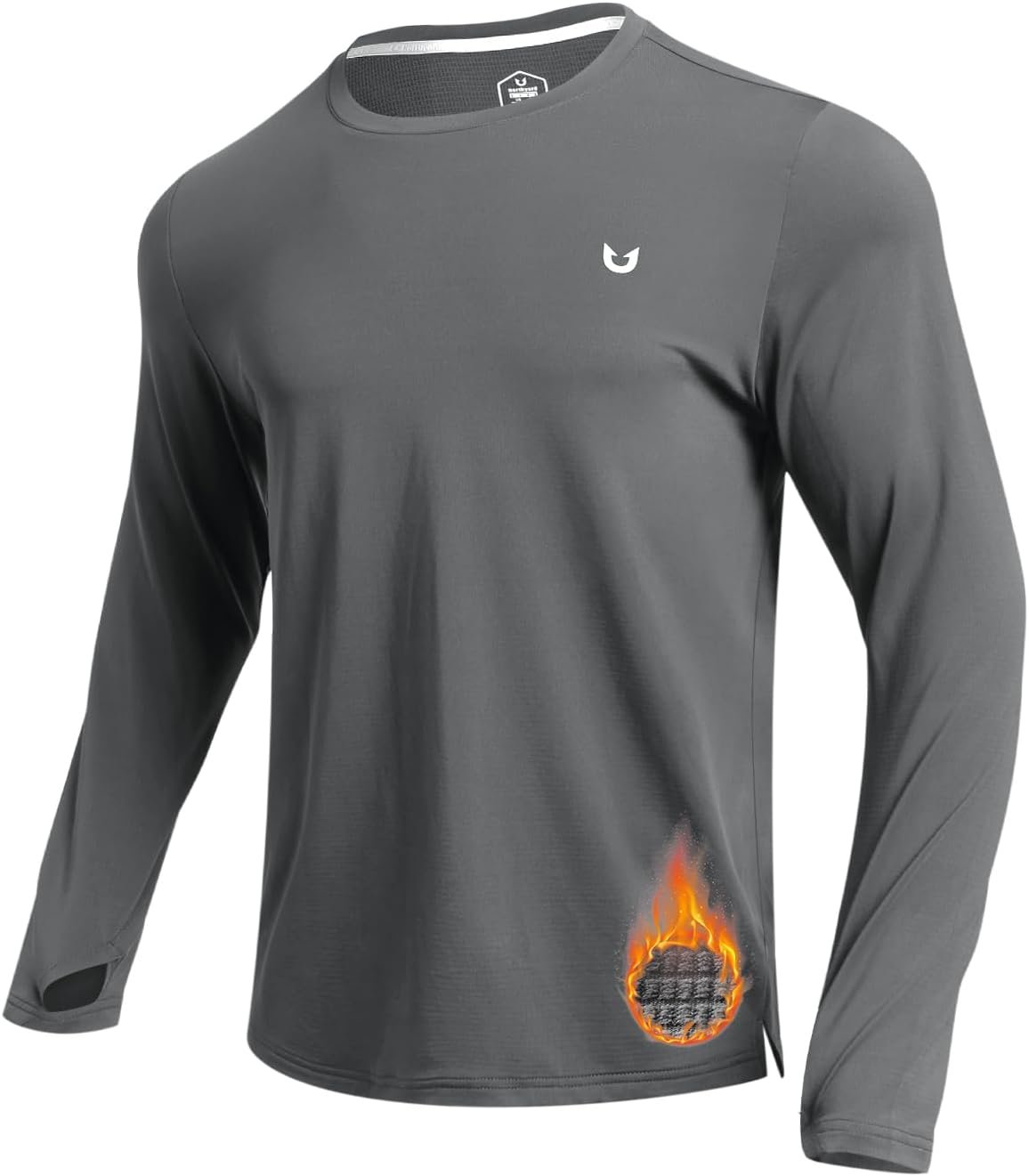 NORTHYARD Mens Running Shirt Thermal Long Sleeve Base Layer Fleece Lined Cold Weather Winter Gear Workout Athletic Gym
