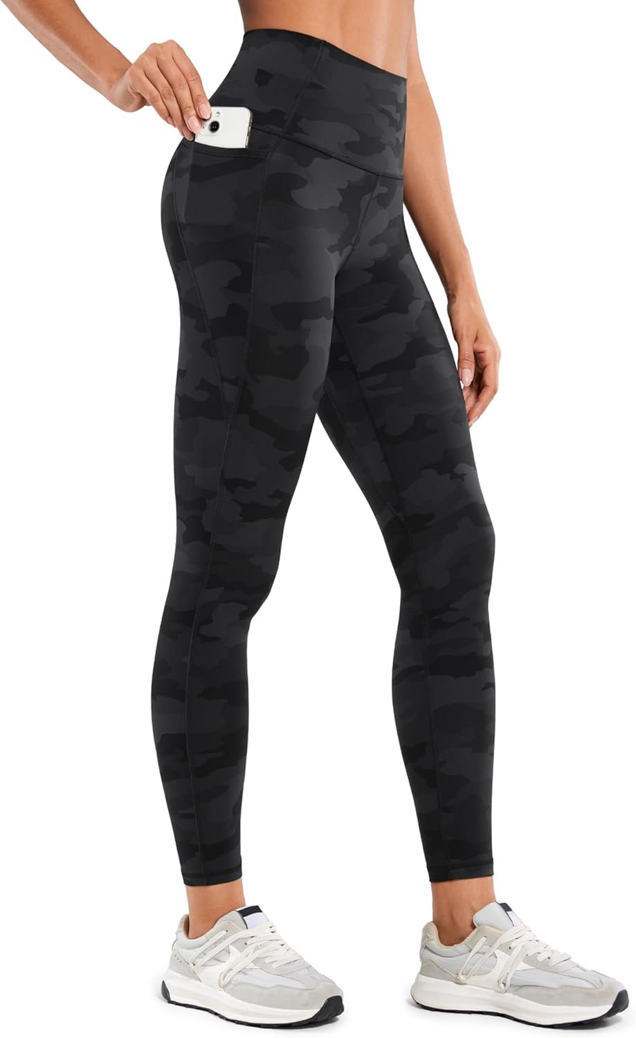 CRZ YOGA Butterluxe Workout Leggings Pockets 25'' - High Waisted Gym Womens Yoga Pants Buttery Soft