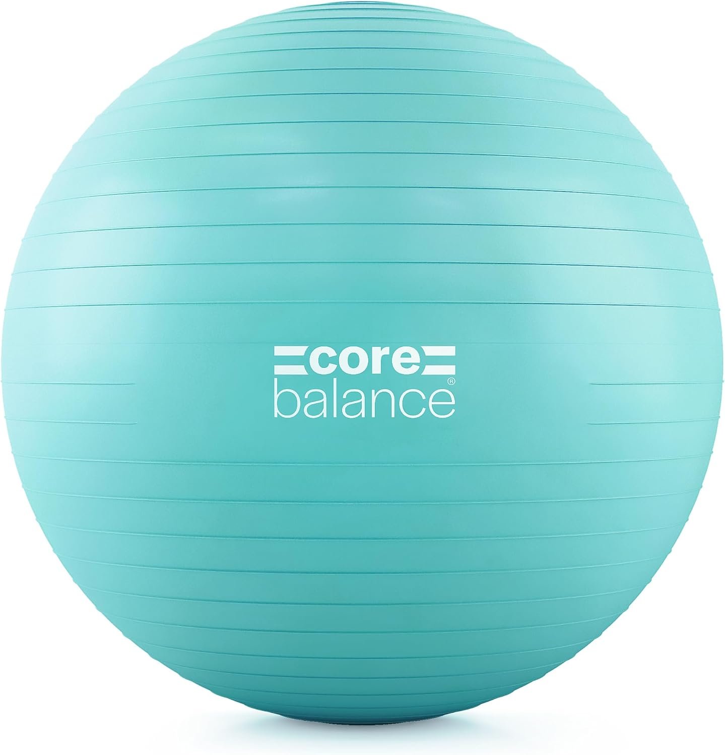 Core Balance Exercise Ball for Workouts, Anti-Burst and Slip Resistant, Swiss Yoga Ball for Pregnancy, Stability, Fitness and Physical Therapy, 4 Sizes, with Pump