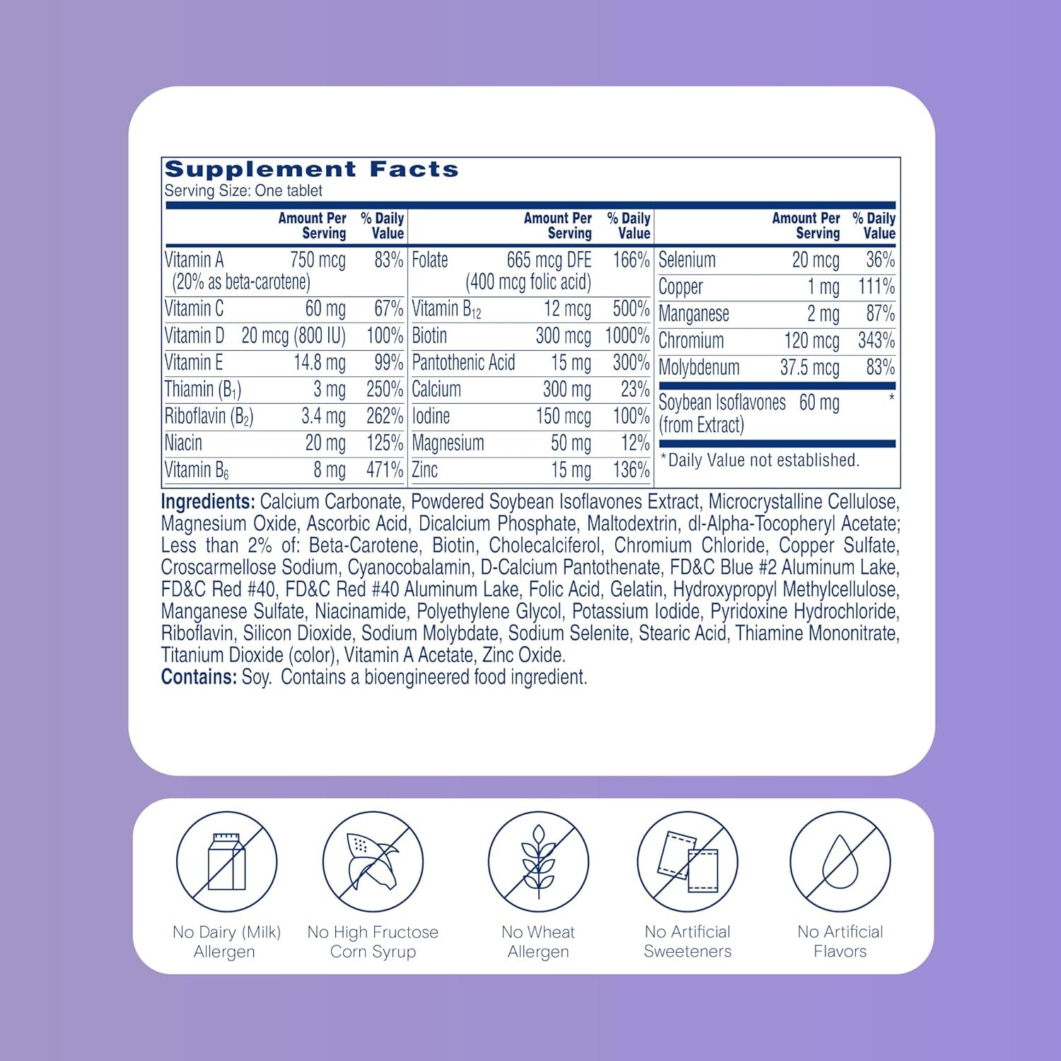 Gallery of One A Day Women's Menopause Multivitamin