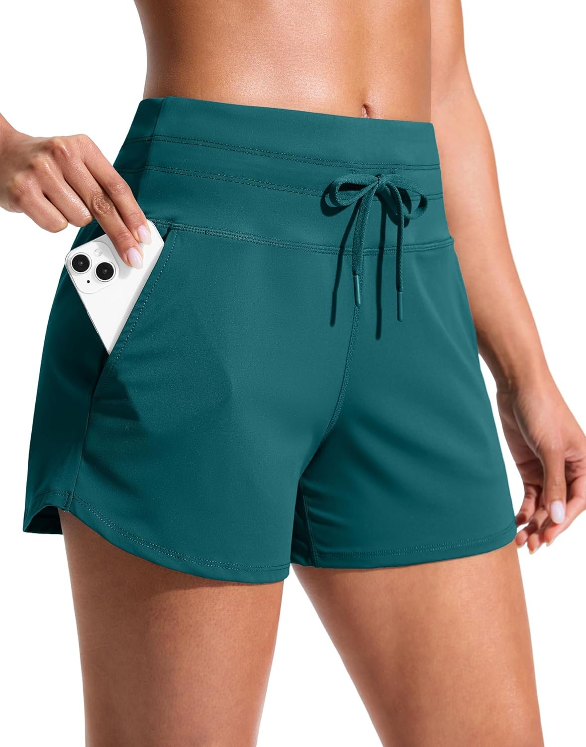 Soothfeel Women's Athletic Running Shorts with Pockets 3.5