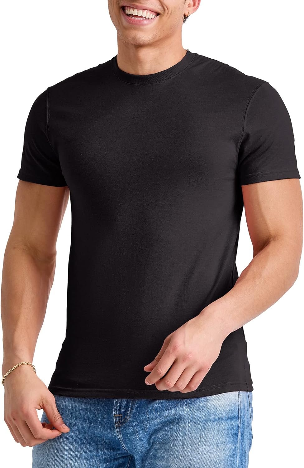 Hanes Mens Originals Lightweight T-Shirt, Crewneck T-Shirts for Men, Tri-Blend Tee, Available in Tall