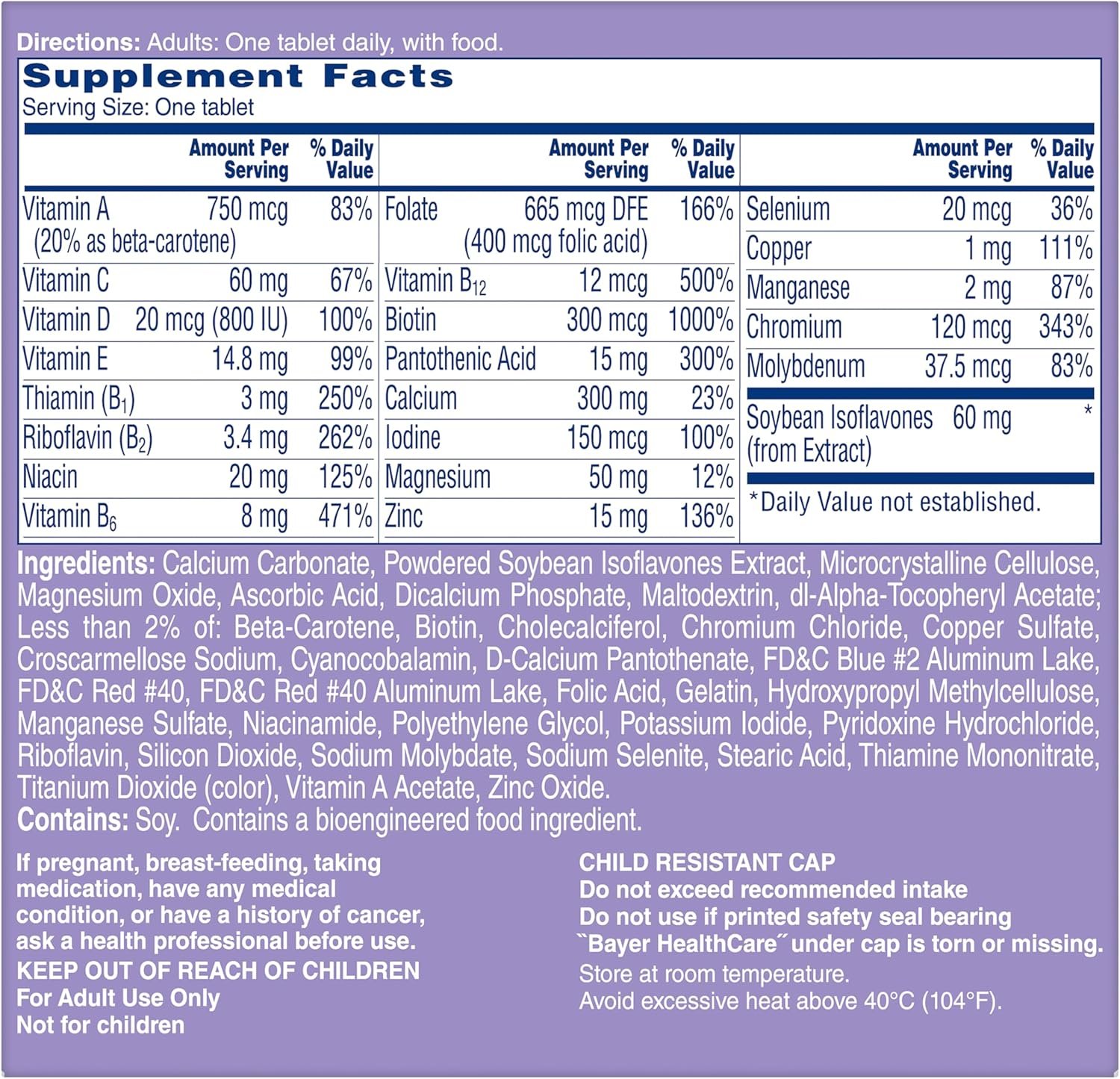Gallery of One A Day Women's Menopause Multivitamin