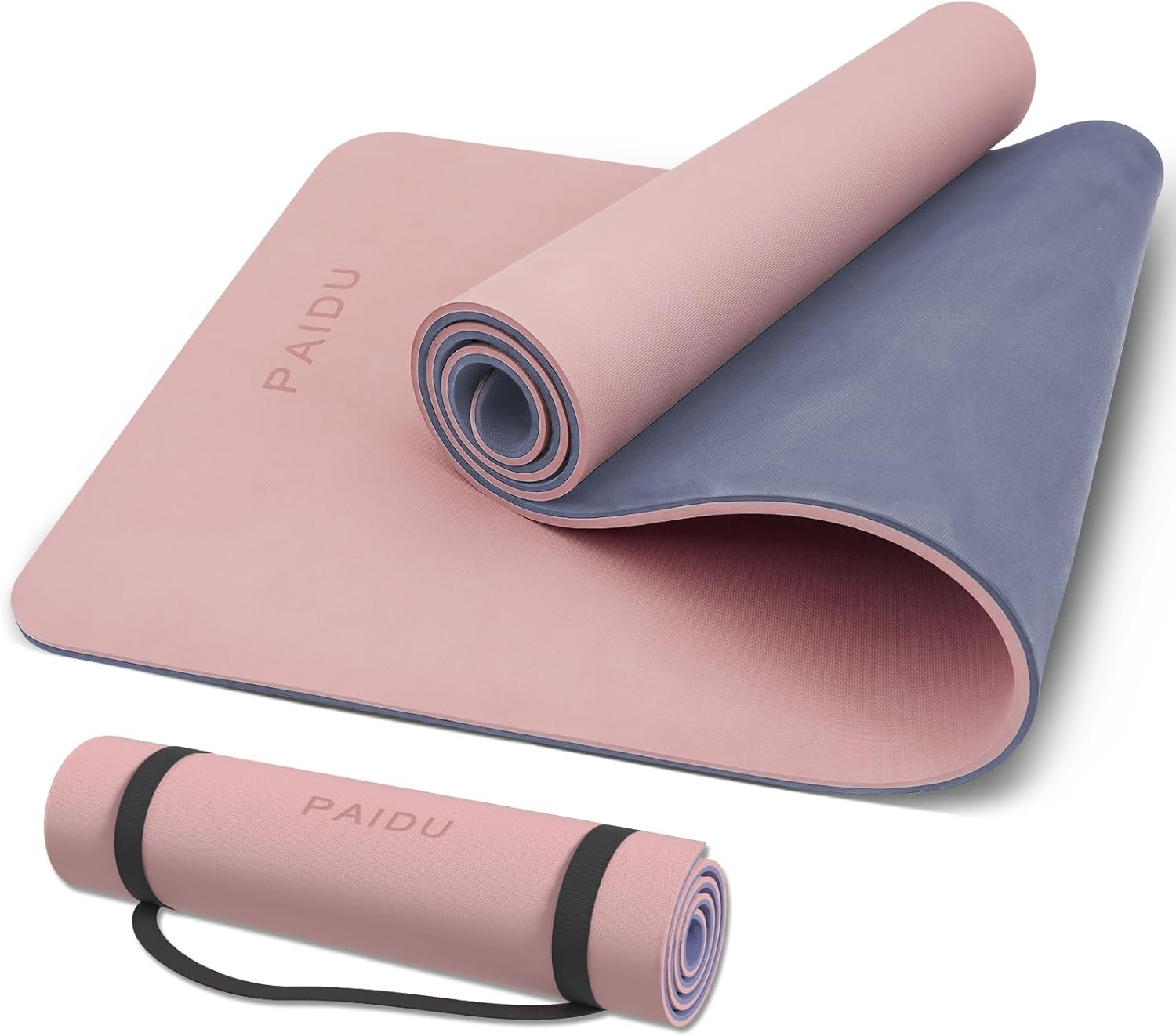 PAIDU Yoga Mat Non Slip Anti-tear,extra thick-2/5 inch（10MM）High Resiliency Professional POE Yoga Mats for Women Men Kids,72