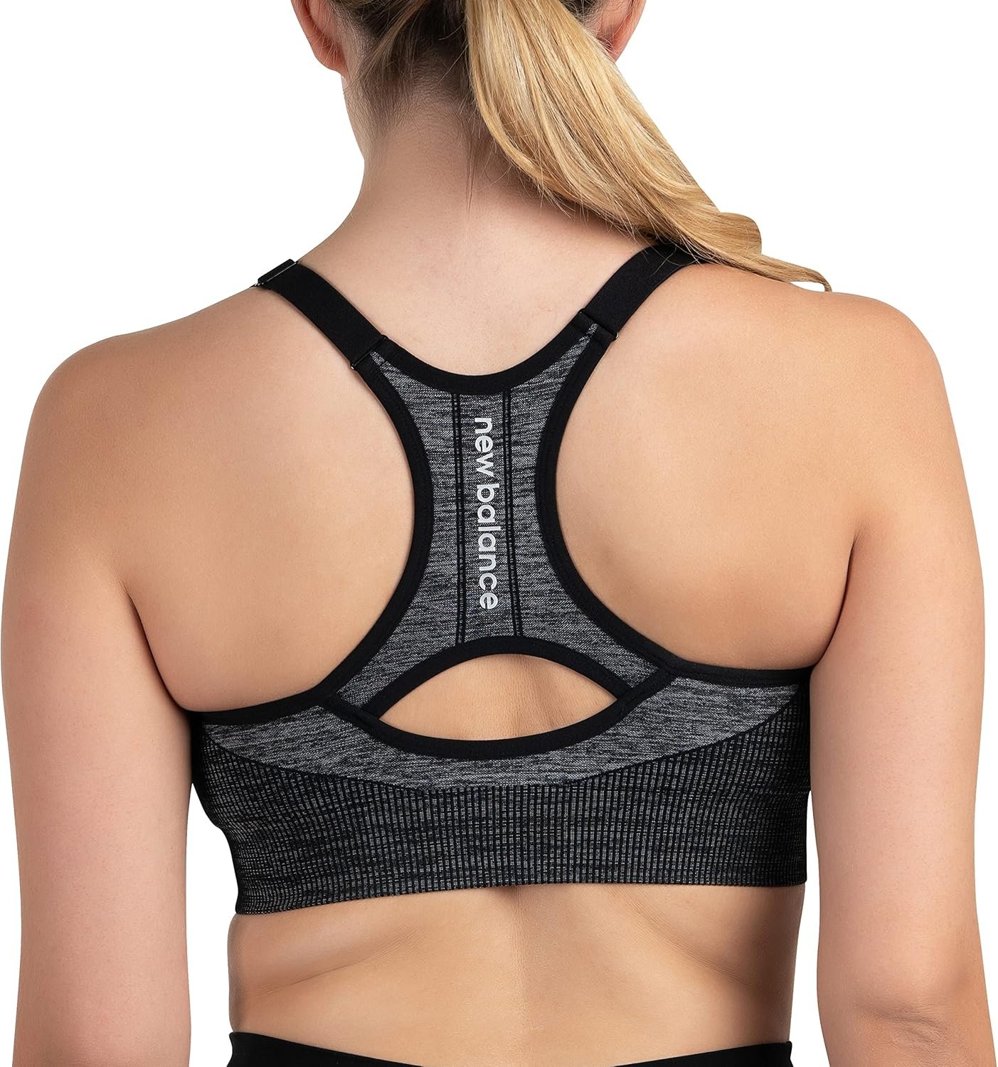 New Balance Women's Seamless Core Cami Sports Bra, Medium Impact, Women's Activewear Gym Bras, Removable Pads, Workout Set