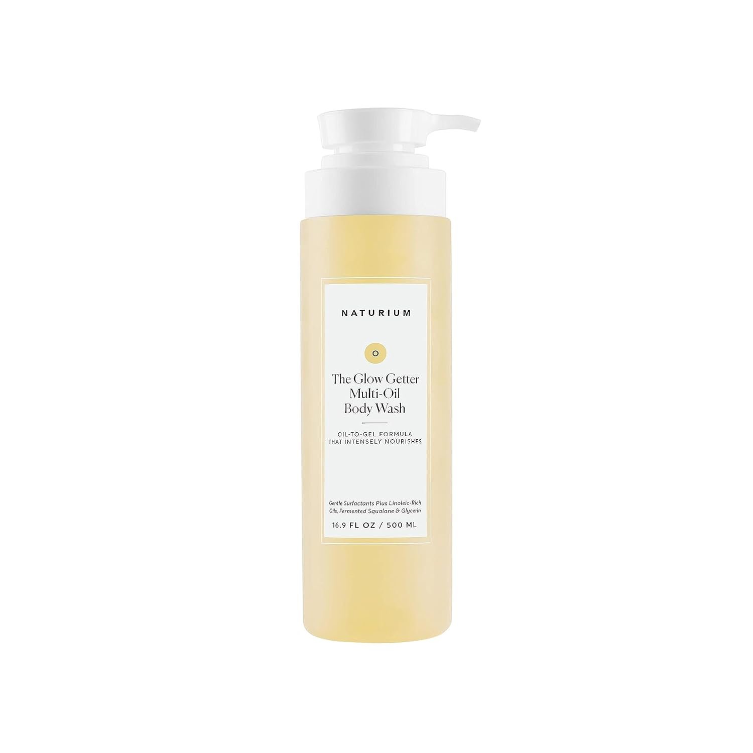 Naturium The Glow Getter Multi-Oil Hydrating Body Wash, Gentle Cleanser, 16.9 oz