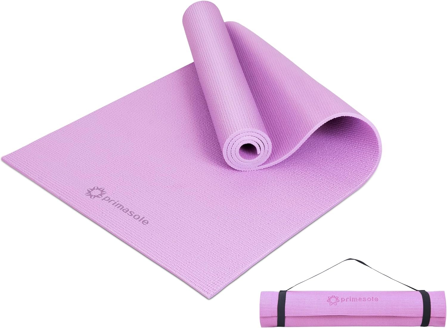 Primasole Yoga Mat with Carry Strap for Yoga Pilates Fitness and Floor Workout at Home and Gym Non-slip 9 colors