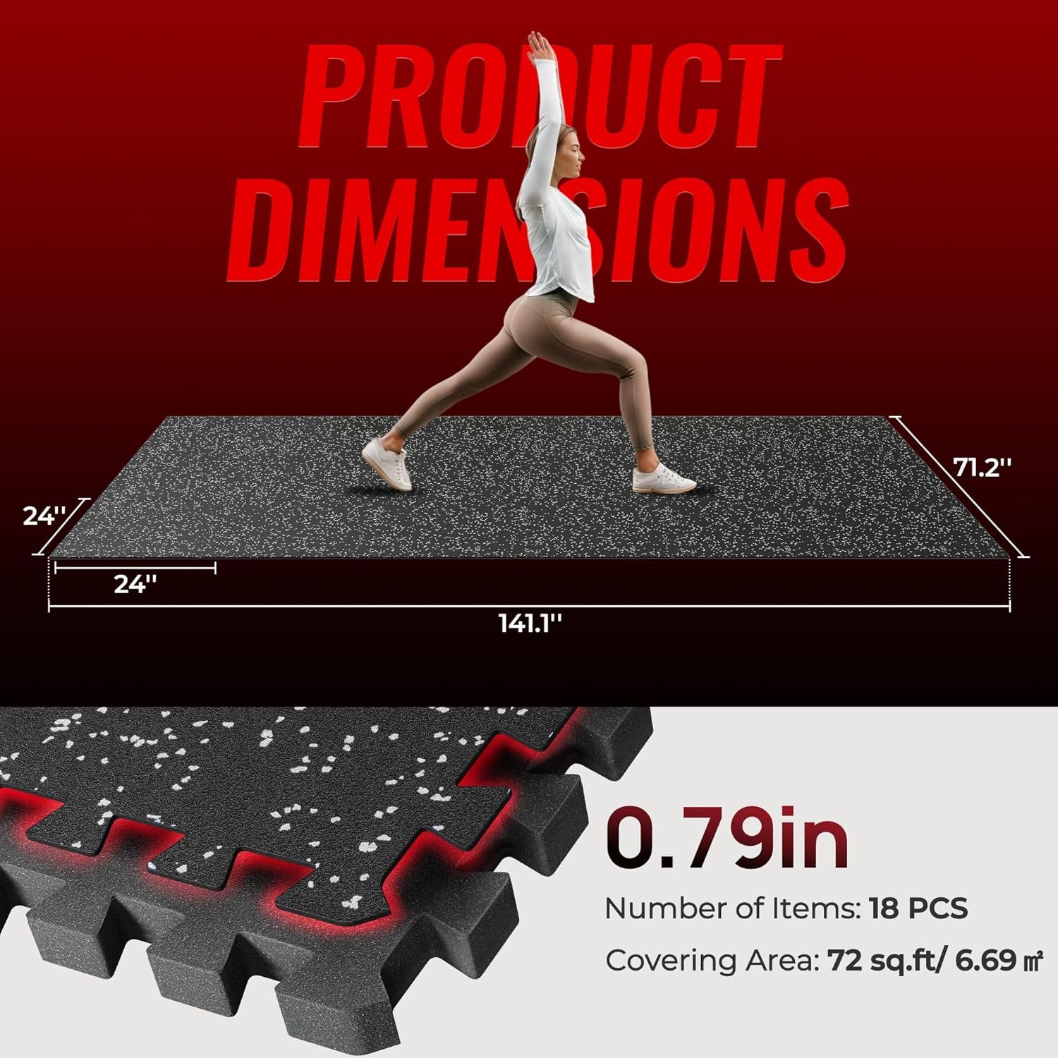 Gallery of SUPERJARE Exercise Mats
