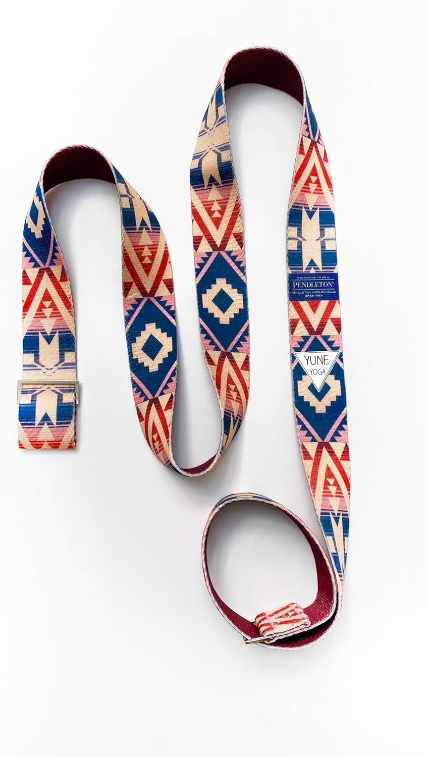 Yune Yoga x Pendleton Strap – Canyonlands Design – 100% Cotton Yoga Stretching & Carrying Strap – Eco-Friendly, Durable, Adjustable – Ideal for All Yoga Levels
