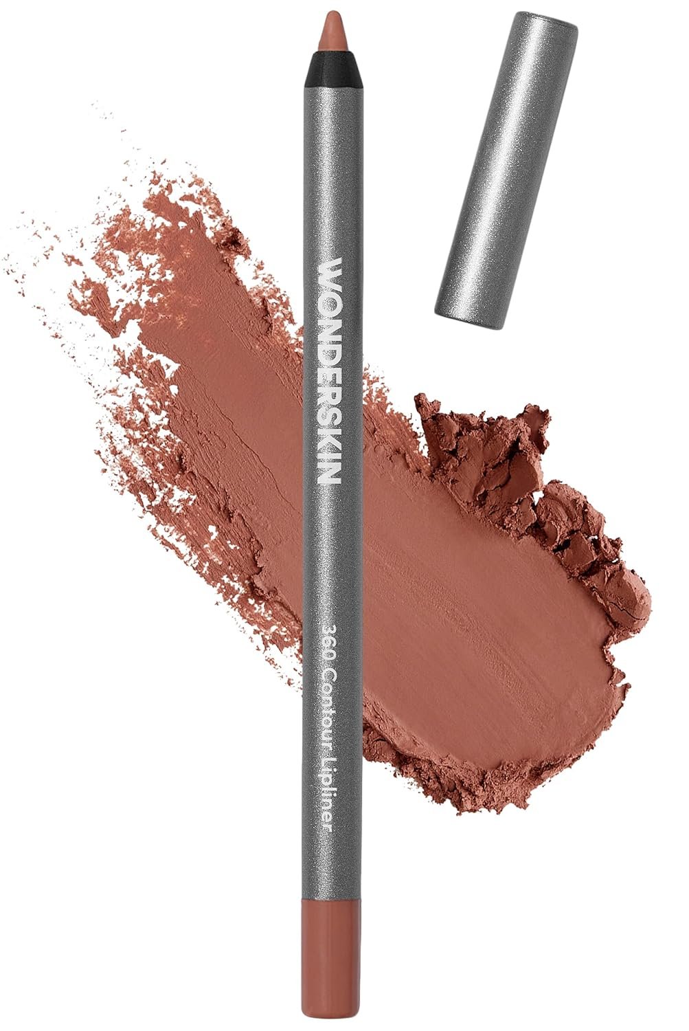 Wonderskin Lipliner Pencil - 360 Contour Lipliner, Longwear, Waterproof | Waterproof saddle lip liner, longwear formula glides on smoothly for precise definition and all-day lip contour.