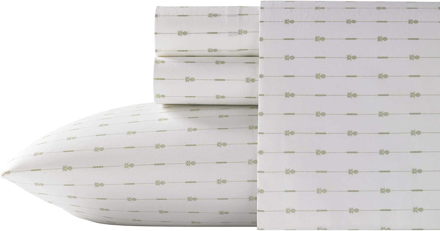 Tommy Bahama - Cal King Sheet Set with Fitted Sheet & Pillowcases, Cotton